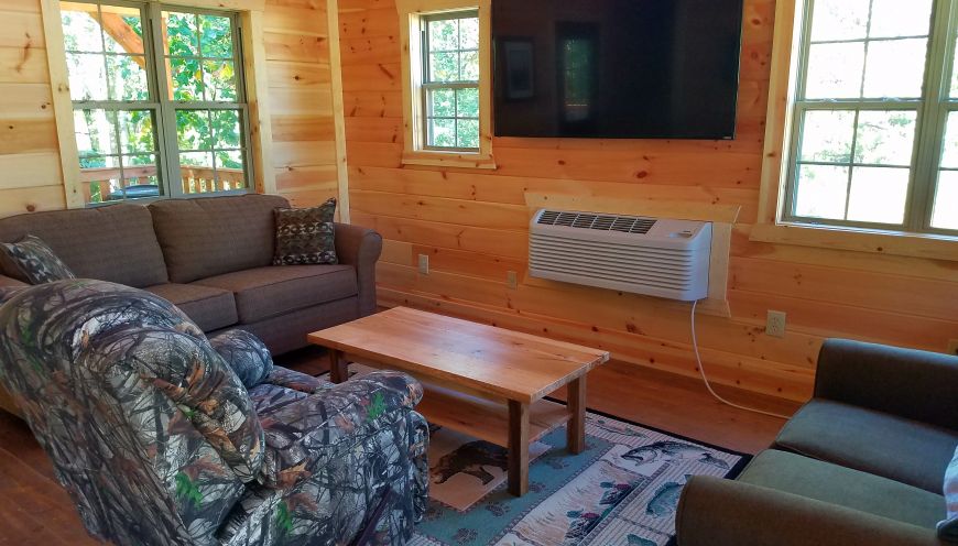 Frontier Log Cabin - Living Room