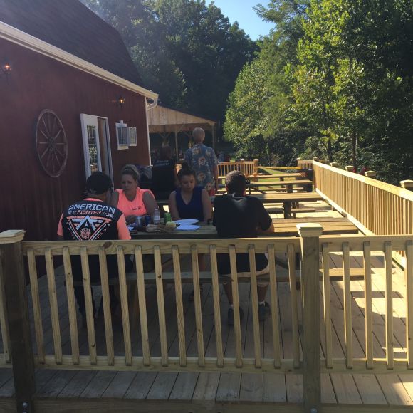Party Barn back deck