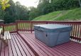 Sandstone Log Cabin- Back Deck